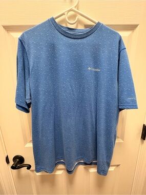 Columbia Men's Heathered Light Blue Short Sleeve Tee